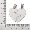 201 Stainless Steel Pendants STAS-Q342-44P-3