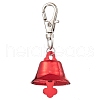 Iron Bell Pendant Decoration HJEW-JM02491-3