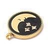 Ion Plating(IP) 304 Stainless Steel Pendants STAS-Q244-13G-3