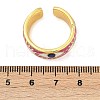 Eye Brass Enamel Cuff Rings RJEW-L113-036G-5