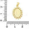 Brass Micro Pave Cubic Zirconia Pendants KK-S507-06G-3