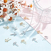 HOBBIESAY 12Pcs 2 Colors Brass Rhinestone Pendants KK-HY0003-75-4