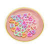 Opaque Resin Cabochons HEAR-PW0002-046B-1