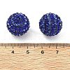 Stripe Pattern Polymer Clay Rhinestone Beads CLAY-NH0001-01I-3