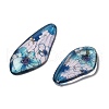 4Pcs Transparent Epoxy Resin Butterfly Wings Pendants RESI-C057-07A-2