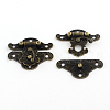 Wooden Box Lock Catch Clasps X-IFIN-R203-48AB-1