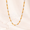 Stainless Steel Link Chain Necklaces for Women IX7784-2-2