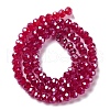 Baking Electroplate Glass Beads Strands X1-DGLA-A039-J6MM-B02-2