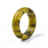 Natural Yellow Turquoise(Jasper) Plain Band Ring G-N0326-99A-4