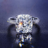 Brass Crystal Rhinestone Finger Rings for Women WGCDF56-03-1