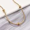 304 Stainless Steel Satellite Chains Bracelets for Women BJEW-D337-01D-G-3