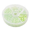 1Box ABS Plastic Imitation Pearl Dome Cabochons SACR-JP0001-18-2
