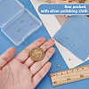 BENECREAT 10Pcs 925 Sterling Silver Flat Round Crimp Beads STER-BC0002-69G-3