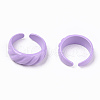Spray Painted Alloy Cuff Rings RJEW-T011-31C-RS-2