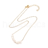 Mother's Day Jewellery Natural Pearl Beads Pendant Necklace for Girl Women NJEW-JN03667-2