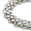 304 Stainless Steel Mesh Chain Bracelet BJEW-C042-03P-2