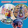   4 Styles Polyester Grosgrain Ribbon & Striped Ribbon OCOR-PH0004-64-6