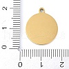 Ion Plating(IP) 201 Stainless Steel Pendants STAS-K288-02G-J-3