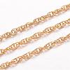 Ion Plating(IP) 304 Stainless Steel Rope Chains CHS-K004-15G-0.4mm-1