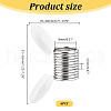 Unicraftale 6Pcs 201 Stainless Steel Mini Spring Bead Clamps for Beading Jewelry Making TOOL-UN0001-43-5