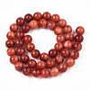 Glass Round Beads Strands GLAA-M044-01P-2