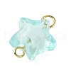 7Pcs 7 Colors Star Transparent Acrylic Connector Charms PALLOY-JF03377-4