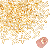 Unicraftale 100Pcs 201 Stainless Steel Tiny Cross Charms FIND-UN0003-99-1