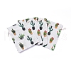 Polycotton(Polyester Cotton) Packing Pouches Drawstring Bags ABAG-T007-02L-1