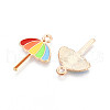 Beach Theme Alloy Enamel Pendants ENAM-T022-33H-2