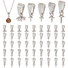 50Pcs 5 Style 201 Stainless Steel Screw Cup Pearl Peg Bails Pin Pendants DIY-AB00038-1