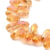 Electroplate Glass Beads Strands EGLA-B006-01A-HR01-3