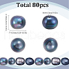 SUNNYCLUE 80Pcs Natural Cultured Freshwater Pearl Dyed Beads PEAR-SC0001-09-2