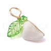 Natural Sea Shell Copper Wire Wrapped Pendants PALLOY-JF03610-02-4