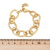 304 Stainless Steel Oval Link Chain Bracelets for Women BJEW-C104-01B-G-3