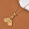 304 Stainless Steel Pendant Necklaces NJEW-Z073-04G-3