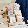 4 Tier Wooden Greeting Card Display Stand ODIS-WH0022-31-3