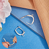 Beebeecraft 2 Pairs 925 Sterling Silver Hoop Earring Finddings STER-BBC0007-13-4