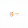 Iron Stud Earring Findings IFIN-WH0050-07G-02-1