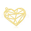 Ion Plating(IP) 201 Stainless Steel Pendants STAS-N090-LA872-2-2
