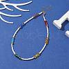Glass Beaded Necklaces NJEW-JN04332-2