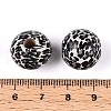 Printed Schima Wood Beads WOOD-N017-01B-3