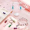  10Pcs Baking Painted Glass Bead Pendant Decoration HJEW-NB0001-48-4