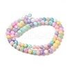 Rainbow Color Dyed Natural Freshwater Shell Beads Strands X1-SHEL-G018-02F-2