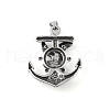 304 Stainless Steel Big Pendants STAS-K255-11AS-2