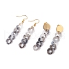 Chunky Acrylic Curb Chain Long Drop Earrings EJEW-JE04772-02-1