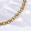 304 Stainless Steel Panther Chain Bracelets for Women BJEW-C076-03G-2