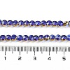 Electroplate Glass Beads Strands EGLA-C005-03H-4
