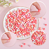 SOFPLATE 500Pcs Rubberized Style Imitated Silicone Acrylic Beads MACR-SP0001-07C-6
