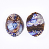 Assembled Synthetic Imperial Jasper and Bronzite  Cabochons G-S329-080A-2