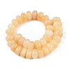 Natural Yellow Jade Beads Strands G-T138-76-2